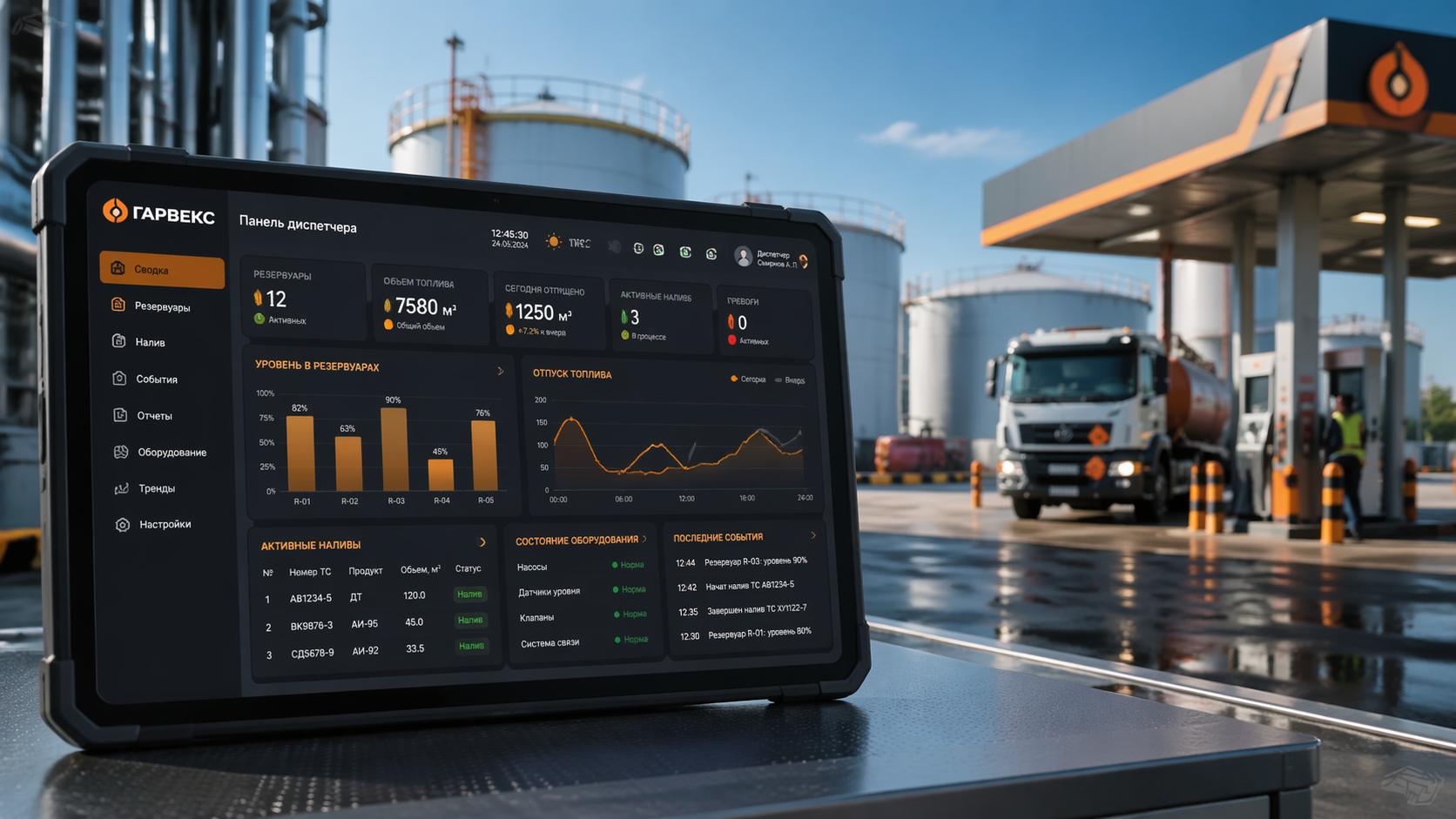 Комплексная автоматизация учета топлива